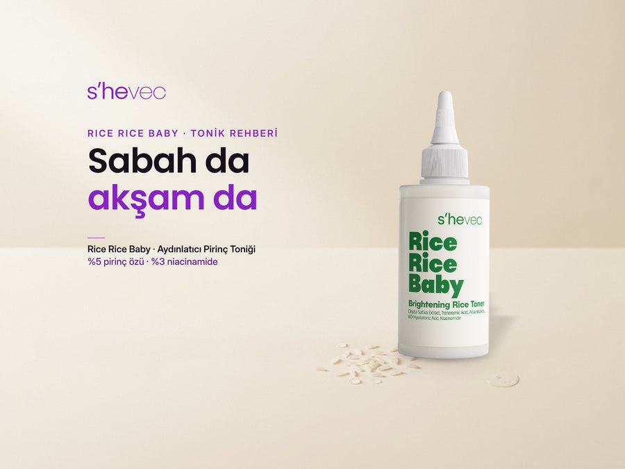 Sabah da akşam da — Pirinç Toniği Nasıl Kullanılır? Rice Rice Baby ile Hassas Cilt Rutini