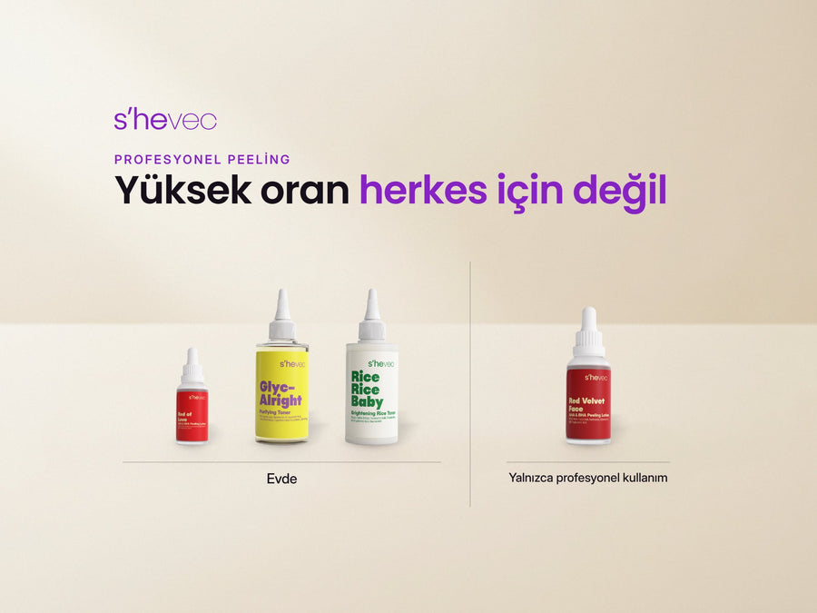 Yüksek oran herkes için değil — Yüksek Oranlı AHA/BHA Peeling Kimler İçin? Profesyonel Peeling Bilgisi