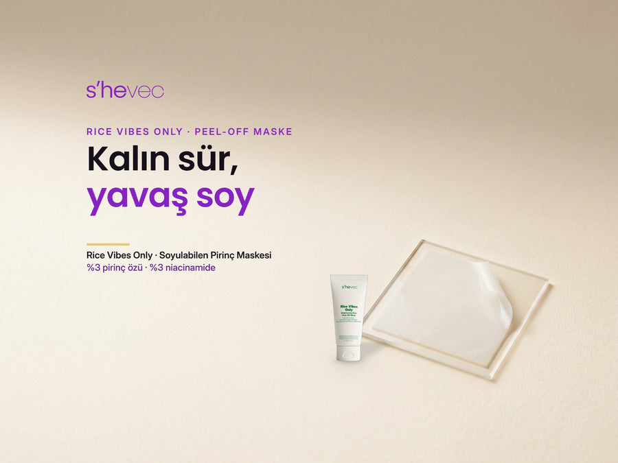 Kalın sür, yavaş soy — Peel-Off Maske Nasıl Kullanılır? Rice Vibes Only ile Adım Adım