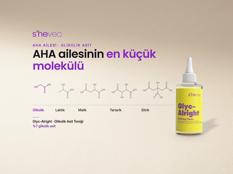 AHA ailesinin en küçük molekülü — Glikolik Asit Nedir, Ne İşe Yarar? AHA Ailesinin En Küçük Molekülü