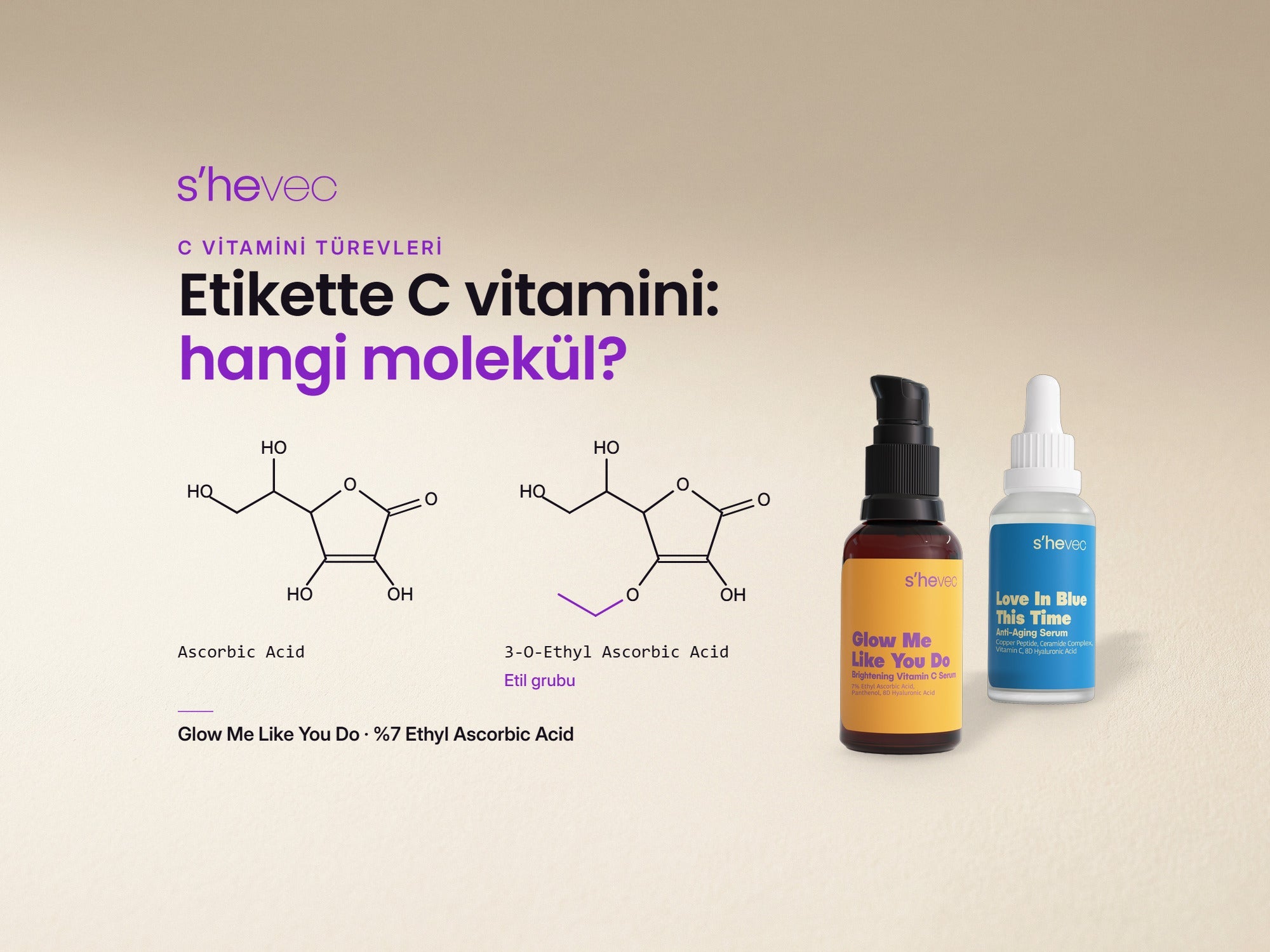 Etikette C vitamini: hangi molekül? — C Vitamini Türevleri: Ethyl Ascorbic Acid Nedir, Askorbik Asitten Farkı