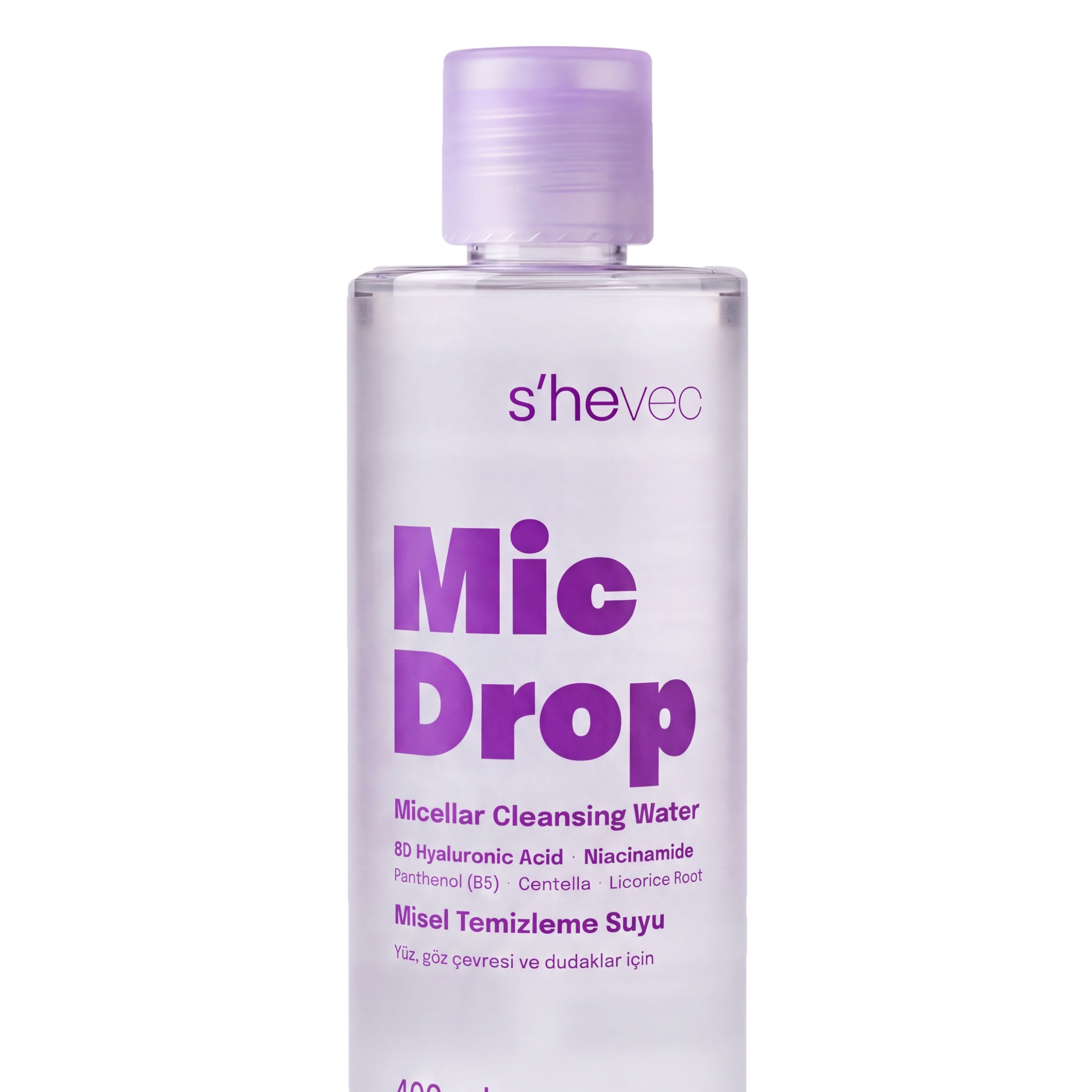 s'hevec Mic Drop misel temizleme suyu 400 ml, ön yüz